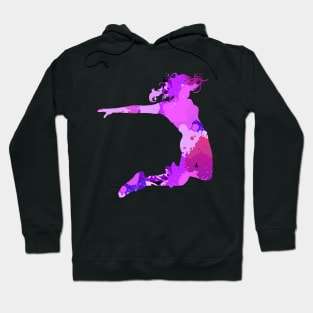 Dance Off Jumping Girl Cool Magical Vivid Design Hoodie